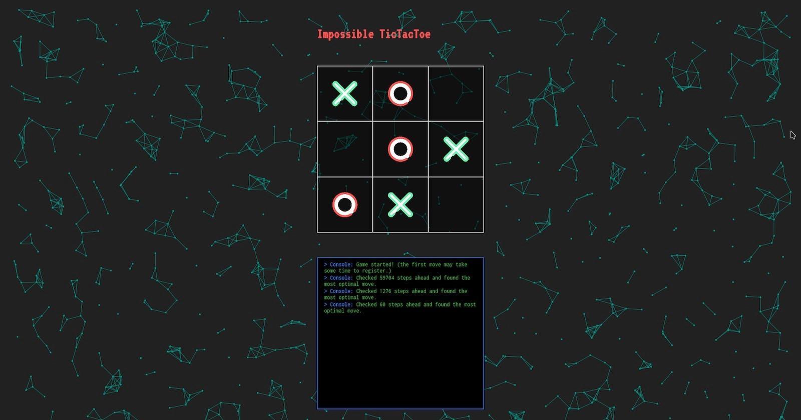 How I Made a TicTacToe Game That You Cannot Beat 🙅‍♂️